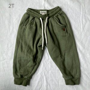 💙2/$25 Hatley 2T Toddler Green Sweatpants Pants Earth Tone Outdoor Casual